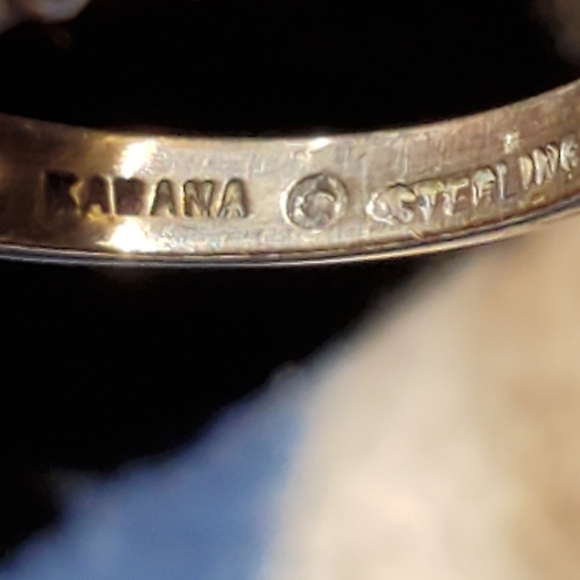 Sterling Silver and blue Sapphire ring - Picture 5 of 5